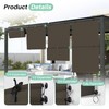 SunnyRoyal 6'W X 6'H Patio Roller Shades Foldable Sun Shade