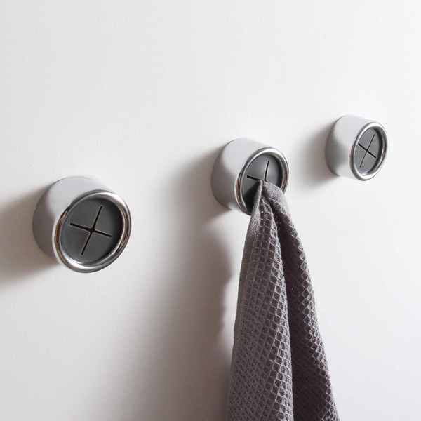 KAIYING Kitchen Towel Hooks Round Self Adhesive Dish Towel Holder