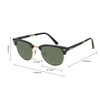 Gafas de sol polarizadas plegables clásicas UV400, protección 100% para