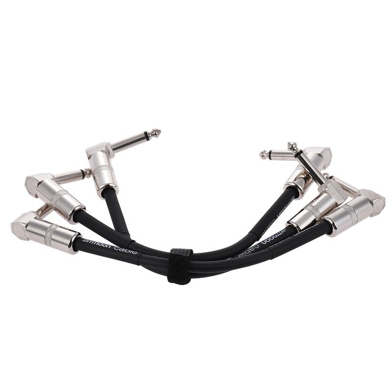 ammoon 3-Pack Guitar Effect Pedal Instrument Patch Cable 15cm/ 0.5ft