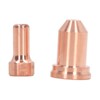 20Pcs Plasma Cutting Torch Nozzles Electrodes Brass Strong High Temperature