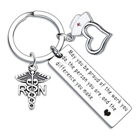 Nurse Gifts for Women RN Keyring Nurse Keyring Thank You Gifts for Nurse Week Gifts Nursing Student Graduation Gifts Birthday Gifts Appreciation Gifts Retirement Gifts Nurses Nurse Keychain Presents