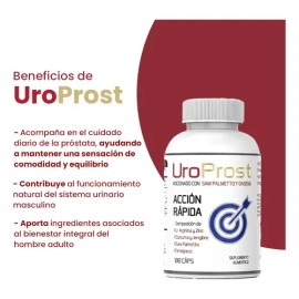 2 Pack Uroprost Suplemento Alimenticio Próstata 100 Caps                                                                                              