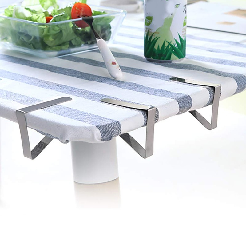 Tablecloth Clips, Large Stainless Steel Anti-Slip Holder Clamps for Picnics,