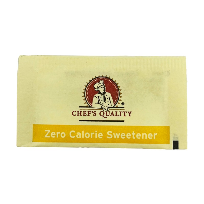 Chef's Quality Zero Calorie Sweetener, Sucarlose (Yellow), 1,000/1g packets