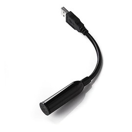 FUNOMOCYA Mini USB Recording Microphone Portable USB Mic for Pc Laptop and Desktop High Sensitivity Flexible Positioning for Online Chatting Gaming and Video Conferencing Black