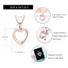 Glass Cremation Jewelry Necklace for Ashes Heart Memorial Lockets for
