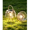 Solar Camping Lantern, 360° COB LED Rechargeable with Solar&Type-C, IP65
