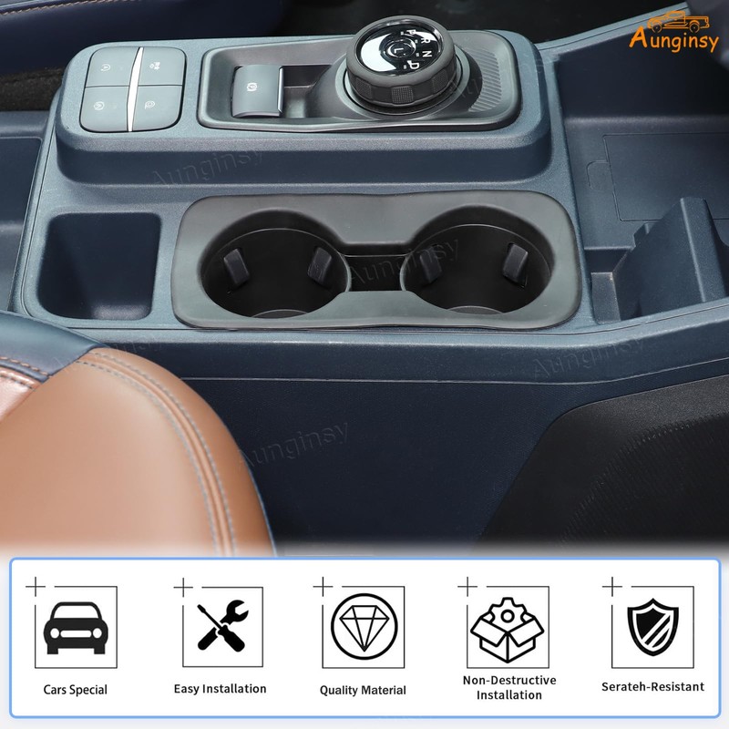 Aunginsy Center Console Cup Holder Protector Compatible with Ford Maverick