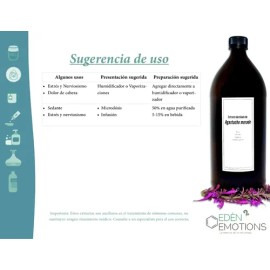 Extracto Destilado Toronjil Morado 1 Litro 100% Puro