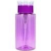 PANA 7oz Purple Push Down Liquid Pumping Bottle Dispenser Nail Polish Remover