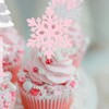 Winter Onederland Cupcake Topper Snowflakes One 1st Birthday Party Decoration