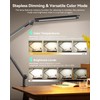 LED Desk Lamp with Clamp, Architect Desk Lamp with Remote,