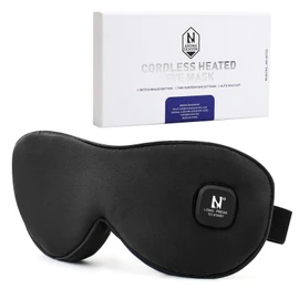 Aroma Season Heated Eye Mask, Moist Heat Eye Compress with Cordless Design, for Blepharitis and Dry Eyes Treatment(Black)
