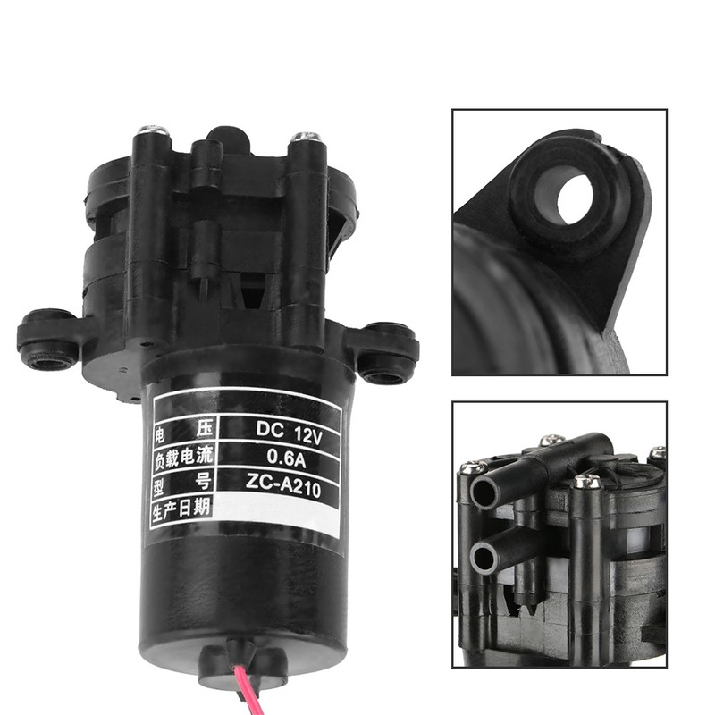ZC-A210 12V Mini Plastic High Efficiency Self priming Water Pump