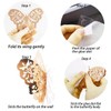 36Pcs Champagne 3D Butterfly Wall Stickers， Metallic Art Sticker ，Butterfly