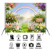 Easter Backdrop for Photography Banner - High-Density Non-Reflective Fabric Happy