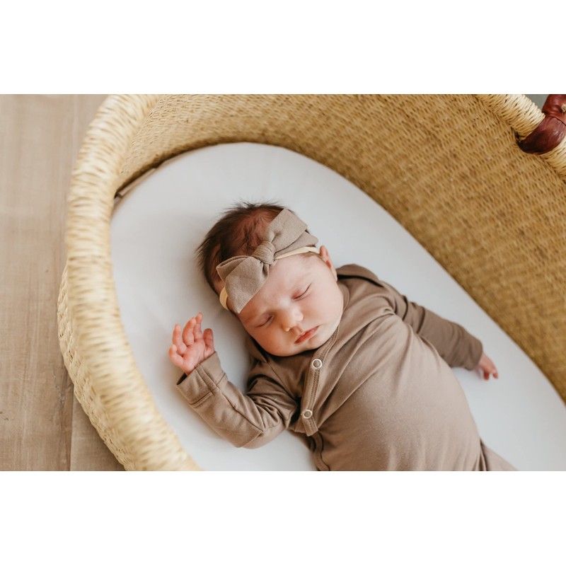 Copper Pearl Newborn Knotted Gown "Gobi"