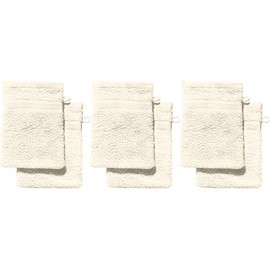 REDBEST Wash Mitts Pack of 6 Chicago Cream Size 15 x 21 cm - Absorbent, Durable, Ideal for Travel, Sports (Other Colours)