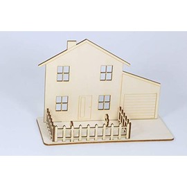 Geldgeschenk f√ºr Haus, Wohnung, Einzug, steckbar, aus Sperrholz