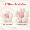 Soft Plush Daisy Flower Throw Pillow for Bed & Sofa