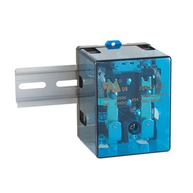 NVMIDTC JQX-62F-2Z DC 24V 80A Electromagnetic Relay Set with Ring Terminal Copper Crimp Connector, Din Rail and Terminal Blocks End Stopper Bracket