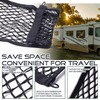 JINGKE 2 Pcs Small Cargo Net Pocket Elastic Mesh Netting