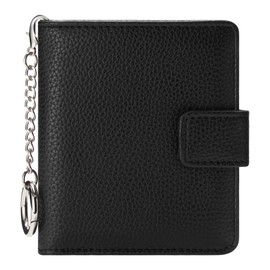 Mayski Small RFID Wallet for Women with Keychain Compact Credit Card Holder