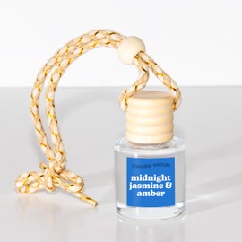 COOLGIRLCANDLES Midnight Jasmine & Amber Car Hanging Fragrance Oil Diffuser Car Air Freshener Diffuser for Essential Oils, Scents Aromatherapy Automobile Diffuser, Long Lasting Car Diffuser Bottle