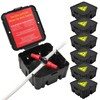 Black Open Splice Junction Box (6 Pack)，Open Splices Repair Open