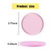 gunhunt 4-Piece Honeycomb Waterproof Fixed Tea Coaster, 2.75In PVC Anti-Slip