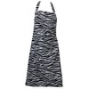 Classic Home Store Zebra Print Bib Apron with Pocket &