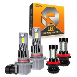 AUIMSOCO For Toyota RAV4 2016-2018 LED Lamp Bulb High Low Beam Fog Light Super White