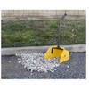 Heavy Duty Upright Dustpan with Long Handle, Swivel Lock Design,