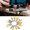 Ozmatip Router Bits Set of 15 Pieces 1/4 Inch Woodwork