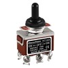 Heschen Metal Toggle Switch, RT1322, DPDT, maintained, ON/OFF/ON 3 Position,