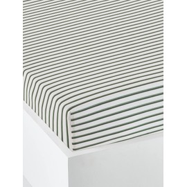 Vertbaudrap Baby Cover, Green Forest Oeko-Tex®, Ecru / Green, 60 x 120 cm