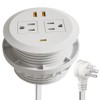 3 Inch Desktop Power Grommet,65W GaN USB C Fast Charging