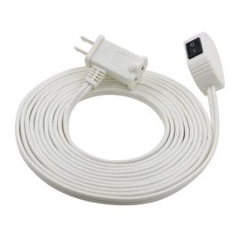 Prime EC870615 15-Foot 16/2 SPT-2 Remote Switch Cord, White