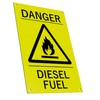 Danger Diesel Fuel Warning Sign Yellow/Black