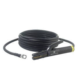 500 Amp Welding Electrode Holder Lead Assembly - Terminal Lug Connector - 2/0 AWG Cable (15 FEET)