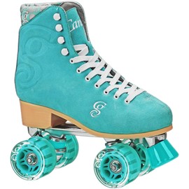 ROLLER DERBY Candi Girl U774 Carlin Quad Artistic Roller Skates Seafoam Ladies sz 6