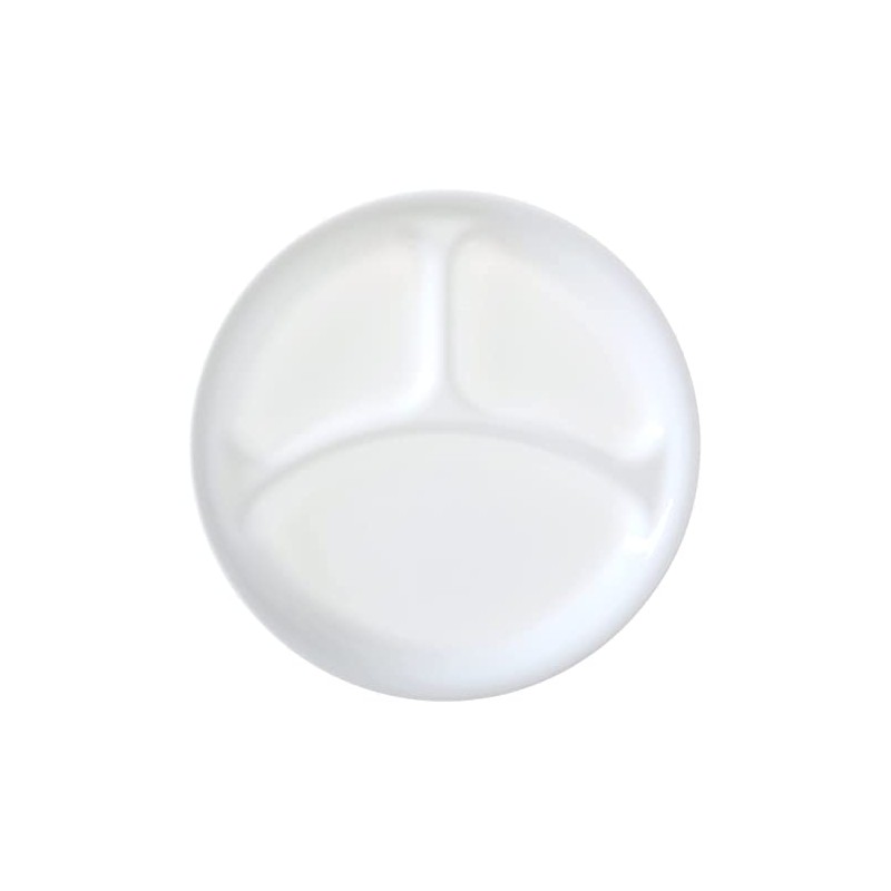 Corelle Livingware Winter Frost White 10-1/4" Divided Dinner Plate, 1