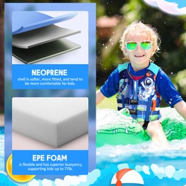 Toddler Swim Vest, Kids Swimming Floaties Jacket for 20-30-40-50 lbs Girls Boys for Boating, Pool, Beach, Learn to Swim