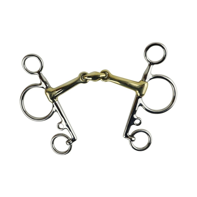 AK Pelham with Double Jointed Horse Riding Bit in German