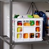 Sterilite Storage Crate, Stackable Plastic Bin Open Basket with Handles,