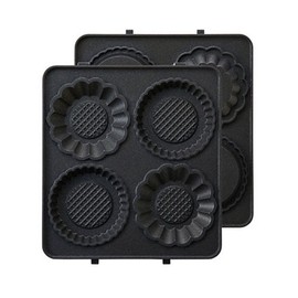 Bruno BOE043-TART Hot Sandwich Maker, Burns Ears, Electric, Mini Tart Plate for Single