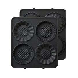 Bruno BOE043-TART Hot Sandwich Maker, Burns Ears, Electric, Mini Tart Plate for Single