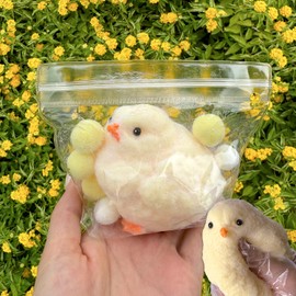 2025NEW Handmade Squishies Chick, Fuzzy Chicken Squishies, Pinch Squishies for Adults
