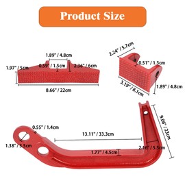 awliye Frame Puller Auto Body Clamps Hook, Slim Line Sill Hook, Deep Hook Pulling Puller Clamp, Body Shop Tools Car Body Repair Kit, Easy to Connect with Chain and Slip Hooks, Use a Lot On the Frame